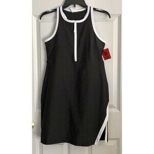 SAGE COLLECTIVE ACTIVE DRESS WOMEN'S BLACK AND WHITE ATHLETIC TENNIS SIZE MEDIUM